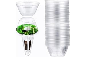 Stronrive Grow Domes - Dôme d'humidité Transparent | Jardin réutilisable | Plante Jardin 4 cm | Couvertures Protection dôme en Plastique pour Le Jardin extérieur