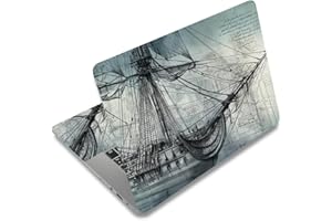 SUPERDANT Sailing Boat Laptop Skin Sticker Decal Universal Laptops Notebook Art Decal Sticker 12 13 13.3 14 15 15.4 15.6 Inches Vinyl Skin Cover Removable Notebook Personalized Protector