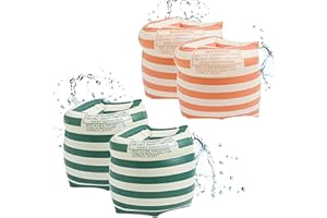 SHCHME 4Pcs Inflatable Swim Arm Band,Floater Sleeves Swimming Arm Rings for Kids Toddlers and Adults