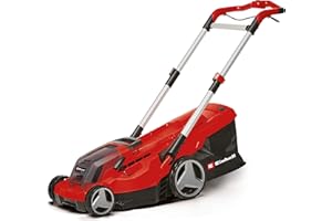 Einhell Akku-Rasenmäher GP-CM 36/450 Kit Power X-Change (36 V, 38 cm Schnittbreite, 450 m², Brushless, Mulchfunktion, 45 L Fangsack, inkl. 2 x 4,0 Ah Akkus + Twincharger)