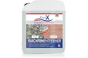 FASTX LIQUIDSOLUTIONS Flechtenentferner Pro: Hochwirksam gegen Moos & Flechten 5L – Ideal für Garten und Außenbereiche (5 Liter)