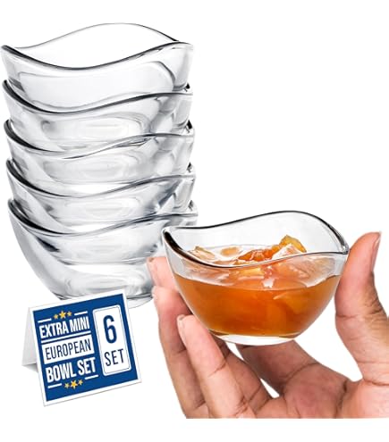 Glazen schalen, kleine glazen schalen, 10 stuks, dipschalenset 7,5 cm van gehard glas, 80 ml kleine schaaltjes voor sauzen, toppings, specerijen, mini-dipkommen, schaal voor jam, dip, jam Glazen schalen, kleine glazen schalen, 10 stuks, dipschalenset 7,5 cm van gehard glas, 80 ml kleine schaaltjes voor sauzen, toppings, specerijen, mini-dipkommen, schaal voor jam, dip, jam
