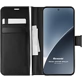 Microsonic Xiaomi 15 Kılıf Delux Leather Wallet Siyah [15 ile Uyumlu Kılıf - Siyah]