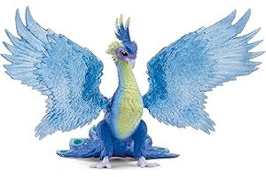 SCHLEICH BAYALA | Magischer Pfau 70794 | detailgetreue Figur mit beweglichen, transparenten Flügeln & Magnet | tolles Geschenk für Mädchen und Jungen | Spielfigur ab 5 Jahren | 18 x 30 x 17 cm