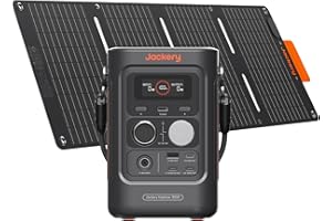 Jackery Explorer 300D Power Bank, 288Wh LiFePO4 Battery Portable Power Station, 300W DC Output with 40Wmini Solar Panel