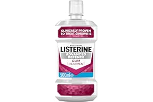 Listerine Bain de bouche Advanced Defense pour le traitement des gencives, 500 ml