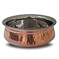 Sov by Chefline Authentic Traditional Indian 6" Copper Curry Balti Dish/Handi Pot