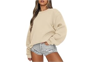 BTBDYDH sweat femme sweat zippé sweats à capuche femme Sweat-shirt à manches longues et col ras du cou pour femme haut de couleur unie décontracté coupe ample tenue polaire collection automne et hiver