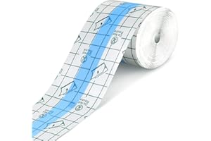 NUYOAH Wodoodporny przezroczysty bandaż 5cmx10m Tynk pod prysznic Wodoodporny duży bandaż foliowy Przezroczysty plaster w rolce Wodoodporny tynk Antyalergiczny do pryszniców sportowych (5cmx10m)