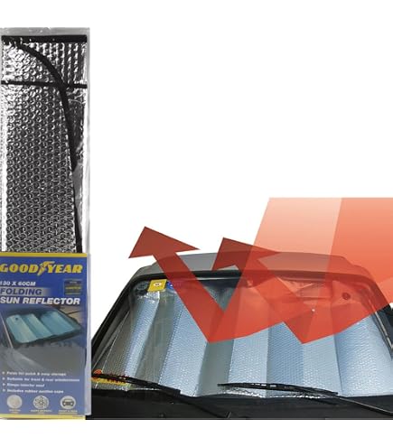 Tenda Parasole Retrattile Per Auto, Parabrezza, Protezione UV, Nera, Estensibile, PVC, Set Per Lato Guida E Passeggero - Foto 3