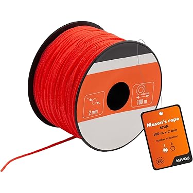 Traccialinee Per Muratori - Con Filo 30 M, Cassa ABS, Manopola Acciaio - Foto 10