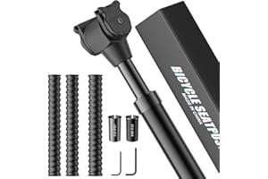 Wothfav Tige de Selle de Vélo Suspendue à Ressort, Tube Selle Velo en Alliage d'aluminium, Tige de Selle Telescopique pour BMX/VTT/VTC/Vélo, Ø27,2/30,9/31,6mm