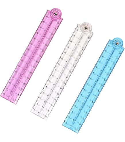 Clear Ruler SWSUSN Flexible Rulers 12 Inch Student Transparent Rulers ...