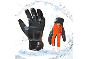 Vgo... Guanti Invernali Impermeabili da Lavoro per Uomo, Guanti Termici Uomo per Edilizia Magazzino Guida(1 paio, L)