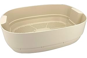 Moutta I Urbalive Marfil, Bandeja Gris Adicional para vermicompostador I Propagación del Compost de lombrices