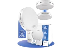 ALPENLUFT Rauchmelder Funk Vernetzt 10 Jahre Batterie, Rauchwarnmelder & Hitzemelder 2in1, Feuermelder, Brandmelder, Funkrauchmelder Vernetzbar | Ohne Bohren, Ohne LED Blinken 3er Set