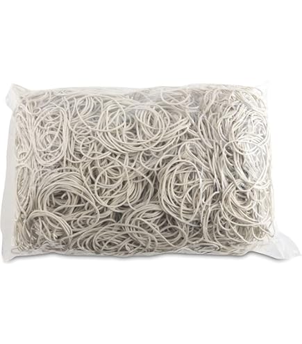 100 Elastici Di Grandi Dimensioni, Colore Bianco, 5 Mm Di Larghezza