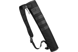KRATARC Archery Lightweight Back Arrow Quiver Dual Use Foldable Compact Hip Arrows Bag with Molle System Hanged for Target Shooting