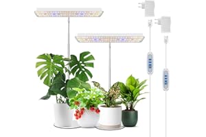 ‎WIAXULAY Wiaxulay LED Plant Lamp, Full Spectrum Grow Lights for Plants, Plant Light for Indoor Plants, Height-Adjustable Grow Light with Auto Timer 6/12/16Hrs, 3 Light Modes and 5 Brightness