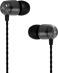 SoundMAGIC E50 High Fidelity Headphones Smartphone Earbuds In-Ear Headphones High Quality Earphones with Noise Reduction - Gunmetal