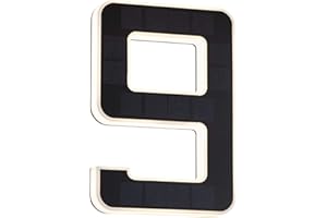 Paulmann 79850 LED solarny nr domu 9 IP44 ciepłobiały wym. akum. w kompl. opr.solarna 1x0,2 W czarna lampa solarna tw. szt.światło solarne 3000 K