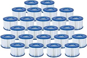 Happy Hot Tubs 24 PACK of Bestway VI Filters Lay-Z-Spa Lazy Spa Hot Tub Blowup Filter Cartidge