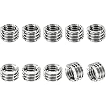 Adattatori Filettati Da M10 Maschio A M6 Femmina - 5 Pezzi | Riduttori In Ferro Zincato Per Lampade E Progetti Elettrici | Lunghezza 10mm - Foto 9