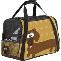 Trasportino Per Cani E Gatti Pieghevole - Approvato Per Aereo, Traspirante, Fino A 7kg, Nero