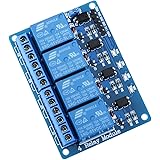 ELEGOO Relay Module 4 Channel DC 5V with Optocoupler for Arduino UNO R3 MEGA 2560 Project 1280 DSP ARM PIC AVR STM32 Raspberry Pi
