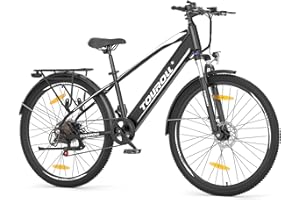 ‎TOUROLL Touroll J1/J1 ST 27,5" E Bike, Elektrofahrrad Trekkingrad E-Bike Herren Damen mit 36V 561.6Wh Akku,100km Reichweite, 250W Motor, E-Fahrrad mit 7-Gang-Getriebe, Pedelec Citybike EBike für Erwachsene