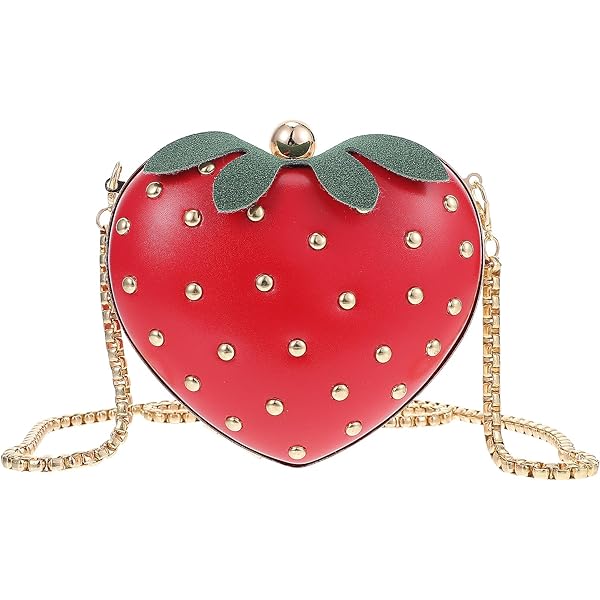 Women's Strawberry Fruit Weave Shoulder Bag – Hand Woven Beach Bag, Messenger Purse - View #8