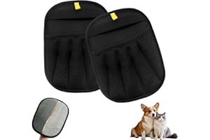 Mizijia 2 Stück Fellmagnet, Fell Magnet Handschuh, Yomi Pet Handschuh, Tierhaarentfernungshandschuh, Pet Grooming Gloves, Geeignet Für Sofas, Bettwäsche, Kleidung, Grooming Gloves