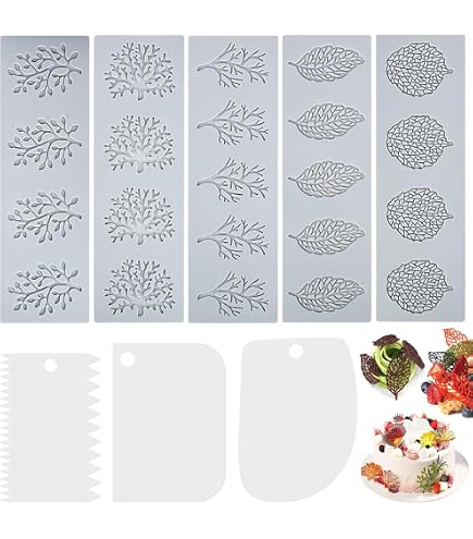 Moule Dentelle Silicone JJiaoLinin - Tapis Gaufrage Fondant Gâteau Pour Pâte à Sucre Et Chocolat