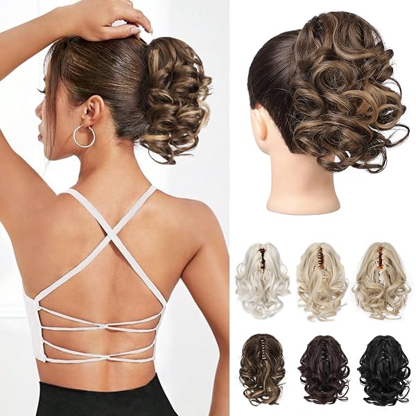 WIG ME UP Haarteil Zopf – Pferdeschwanz Aus Kunstfaser, Mittelbraun, 25 Cm, Mit Butterfly-Klammer