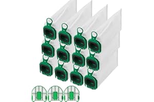 NUANGOO 12 Stück Staubsaugerbeutel,Staubbeutel für Vorwerk Kobold VB100 FP 100 Premium Filtertüten mit 3 Motorschutzfilter Ersatz Staubbeutel für Kobold VB100 Akku-Staubsauger
