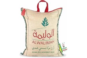 Al Walimah Indian Sella/Muzza Basmati Rice, 10kg - 74 ريال