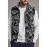 Erkek Yelek İ&ccedil;i Şardonlu Sherpa Peluş Yelek Tam Fermuarlı Cepli Kuzu Outdoor Yelek