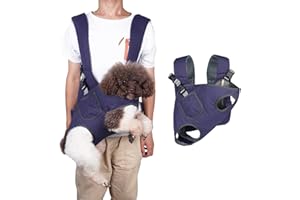 WOOLALA Haustier-Rucksack, Haustier-Out-Rucksack für Katzen und Hunde, Reisetasche mit atmungsaktivem Netz, verstellbare Tragetasche für kleine und mittelgroße Haustiere, Beinausschnitt, leicht anzubringen,