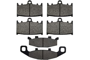 Yerbay Plaquettes de Frein Avant/Arrière kit pour Kawasaki ZZR 400 90-94/ ZZR 500 600 90-92/ ZX 600 ZX-6R NINJA 90-93/ GPZ900R 90-96/ ZR 1100 Zephyr 92-95/ ZZR 1100 90-93