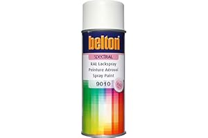 belton spectRAL Lackspray RAL 9010 reinweiß, matt, 400 ml - Profi-Qualität