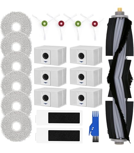 ECOVACS Sacchetti antibatterici per la polvere, per il robot aspirapolvere DEEBOT T30 PRO OMNI / T30 OMNI, scatola da 3 pezzi, accessorio originale
