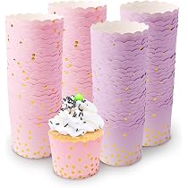 50 Caissettes Muffins Rouge Et Blanc | Papier Résistant Huile, 7x6x5.5cm - Pour Cupcakes, Fêtes