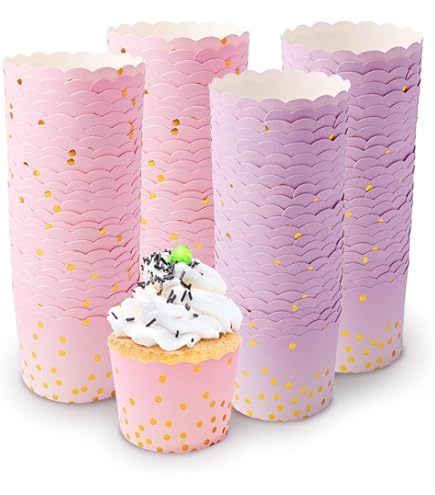 100 Pirottini Muffin In Carta Bianca - Stampa Laser Per Cupcake, Matrimoni E Feste - Foto 12