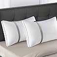BedStory Microfiber Hotel Quality Bed Pillow Down Alternative Hypoallergenic with Ultra Soft Fiber Fill, Good for Back and Side Sleepers (King, White) - 2 Pack