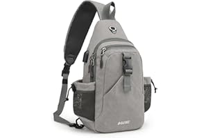 G4Free Płócienna torba na ramię, plecak na ramię z blokadą RFID, plecak turystyczny, torba na klatkę piersiową dla kobiet i mężczyzn