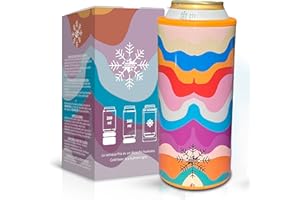 CANTARKTIKA Rafraichisseur Thermos Refroidisseur de canettes et bouteilles de 330 ml 440 ml et 500 ml pour la bière et boissons gazeuses cadeau original homme femme copain copine