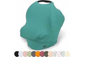 Simka Rose Car Seat Covers for Babies- Nursing Cover Breast feeding Essentials & Baby Necessities- Carseat Stroller Combos Infant Boys and Girls - Baby Registry Breastfeeding Must Haves First Time Mom