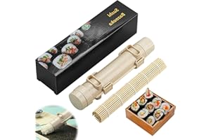 GENERIC Kit de fabrication de sushis bazooka avec tapis à rouler à sushis, moule à sushis en plastique de qualité alimentaire, riz, légumes, viande, kit de fabrication de sushis fait maison - Ustensiles de