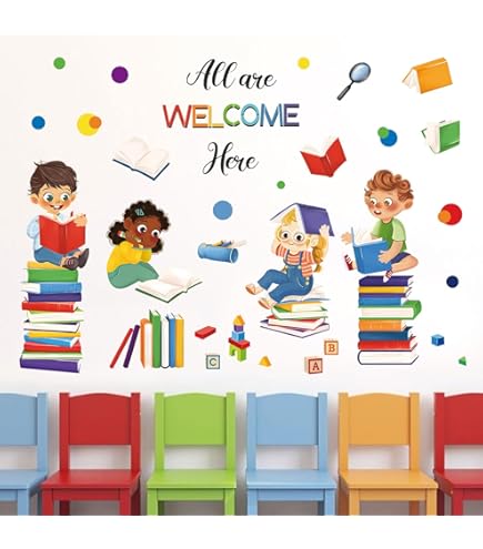 Décalques Muraux Arc-en-ciel - 2 Stickers Avec Citation 'Les Petites Mains Changent Le Monde' - 30 X 4,2 Cm - Pour Chambre Enfant, école, Salle De Jeu