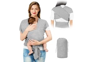 AOOWU Bärbar babybärare, ergonomisk justerbar babybärare, lätt att rengöra, multifunktionell andningsaktiv babybärare med ela